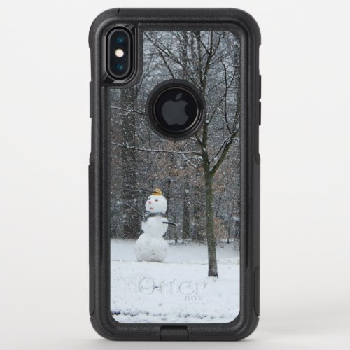 The Neighbors Snowman Winter Snow Scene OtterBox Commuter iPhone XS Max Case
