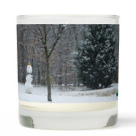 The Neighbor's Snowman Winter Snow Scene Scented Candle