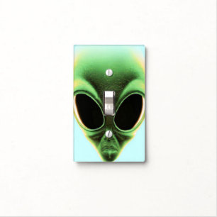 The Neon Alien Light Switch Cover