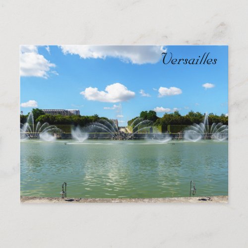 The Neptune Fountain in the gardens of Versailles Postcard