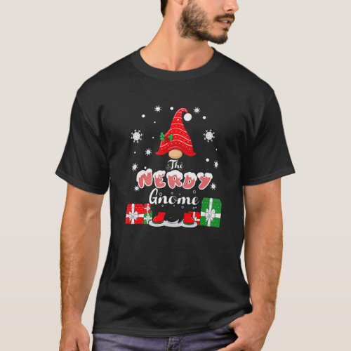 The Nerdy Gnome Family Matching Christmas Funny Gr T_Shirt
