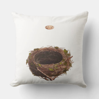 The Nest. Throw Pillow