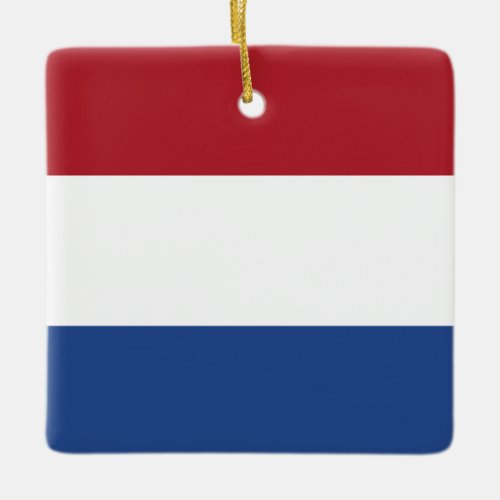The Netherlands Dutch Flag  Ceramic Ornament