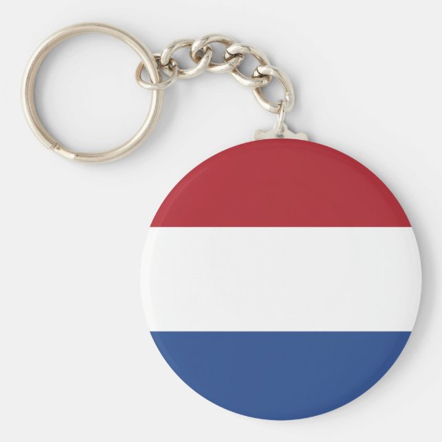 The Netherlands (Dutch) Flag Keychain (Front)