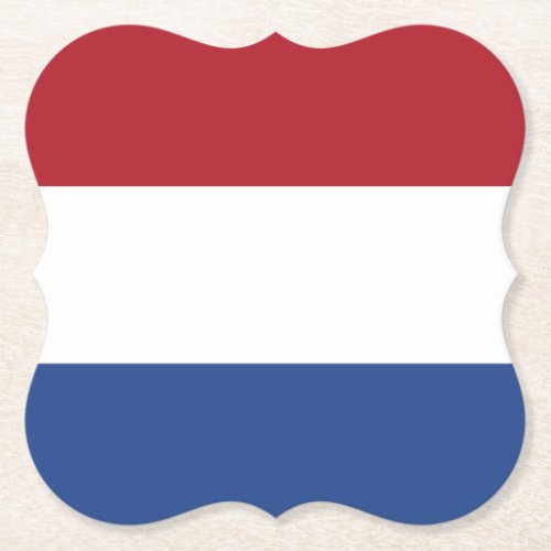 The Netherlands Dutch Flag Paper Coaster