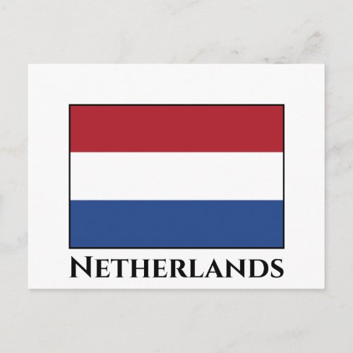 The Netherlands Dutch Flag Postcard