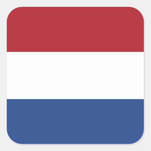 The Netherlands Dutch Flag Square Sticker