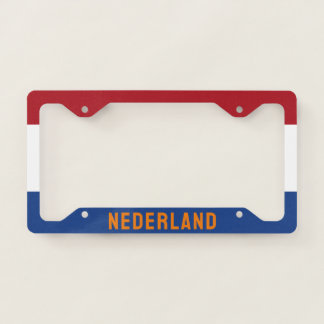 The Netherlands - flag and abbreviation License Plate Frame