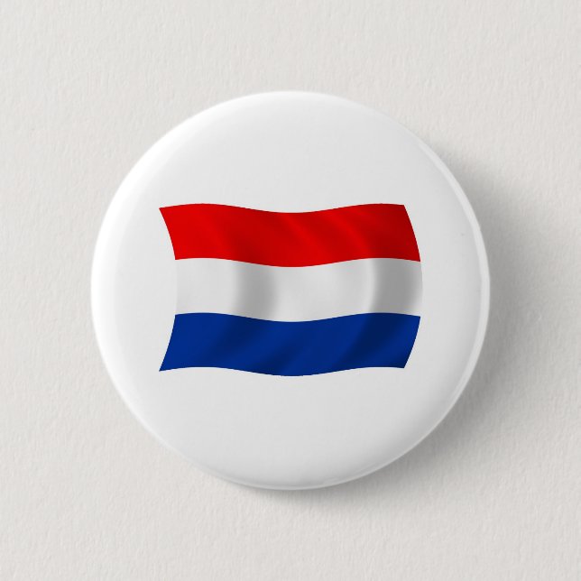The Netherlands Flag Button (Front)