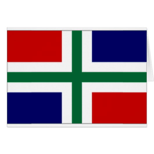 The Netherlands Groningen Flag Cards (Front Horizontal)
