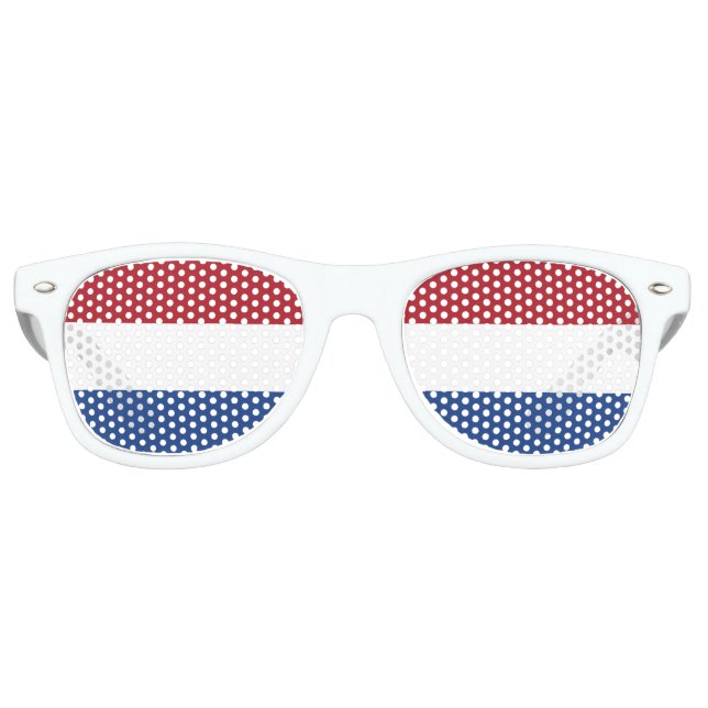 The Netherlands tricolour | Flag of Holland Retro Sunglasses (Front)