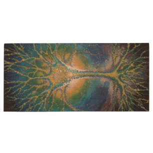 The neural tree wood flash drive