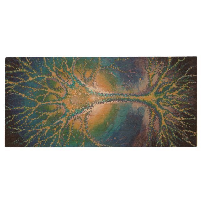 The neural tree wood flash drive (Back)