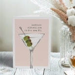 The New 30 | Funny Birthday Greeting Card<br><div class="desc">Sarcastic birthday card features a watercolor martini cocktail illustration with "however old you are is the new 30" in vintage typewriter lettering. Customize the inside message or leave as-is; default message reads "cheers to you -- happy birthday."</div>