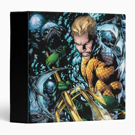 The New 52 Aquaman 1 3 Ring Binder Zazzle Com