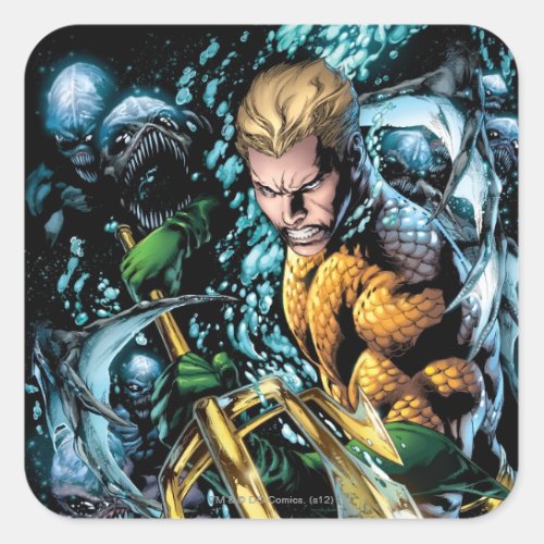 The New 52 _ Aquaman 1 Square Sticker