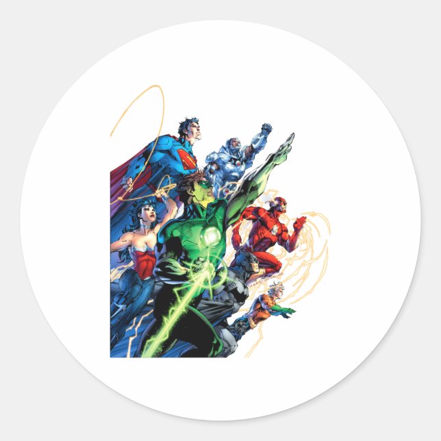 The New 52 Cover 1 3rd Print _1  Classic Round Sticker (Front)