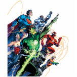 The New 52 Cover #1 3rd Print Cutout<br><div class="desc">Justice League New 52</div>