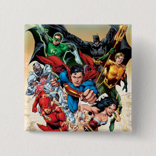 The New 52 Cover #1 4th Print Pinback Button