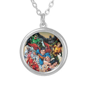 The New 52 Cover #1 4th Print Silver Plated Necklace