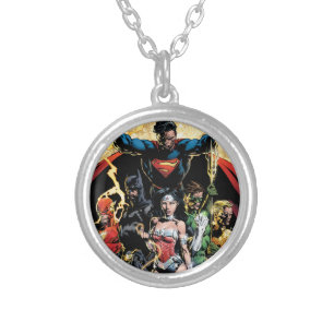 The New 52 Cover #1 Finch Variant Silver Plated Necklace