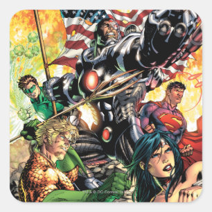 The New 52 Cover #5 Square Sticker