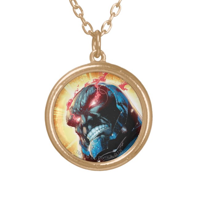 The New 52 Cover #6 Variant Gold Plated Necklace (Front)