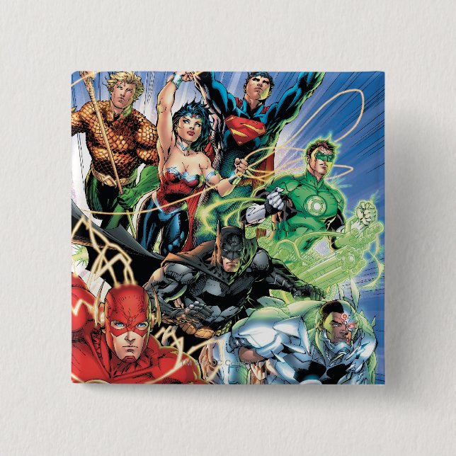 The New 52 - Justice League #1 Pinback Button (Front)