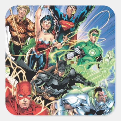 The New 52 _ Justice League 1 Square Sticker