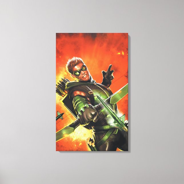 The New 52 - The Green Arrow #1 Canvas Print (Front)
