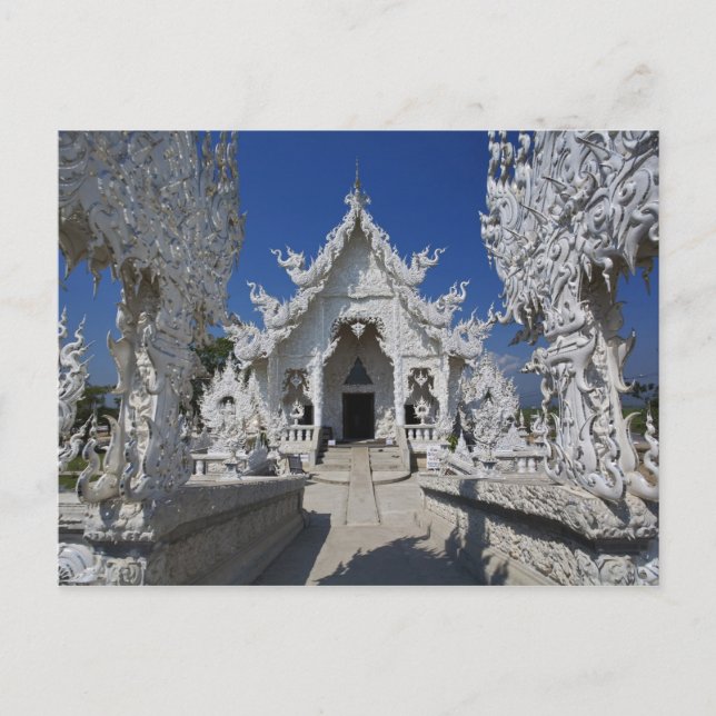 The new all white temple of Wat Rong Khun in Postcard (Front)