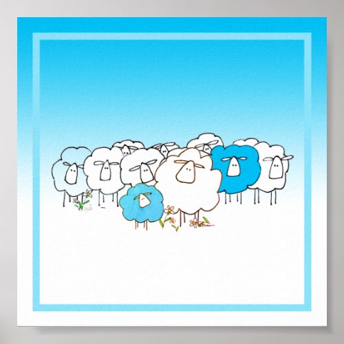 The New Baby Blue 6x6 Poster Unframed