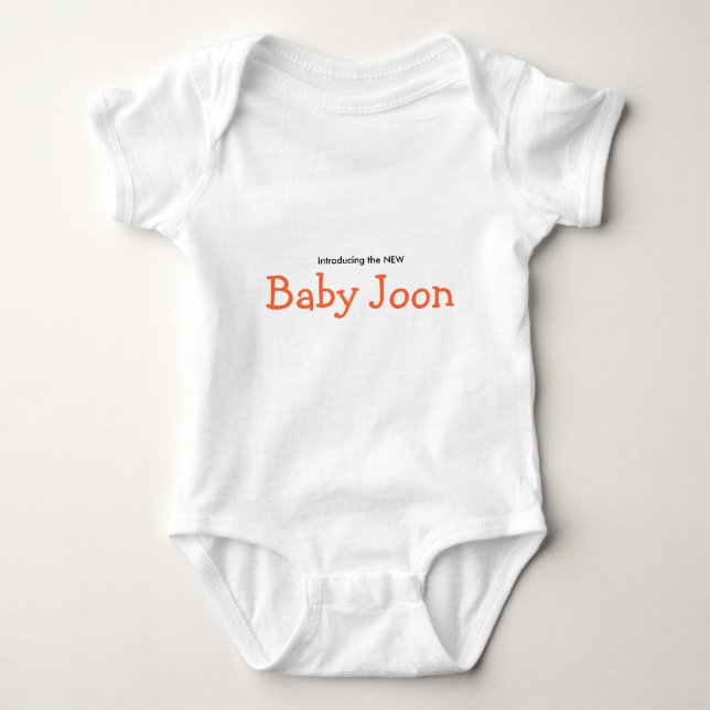 the New Baby Joon Baby Bodysuit (Front)