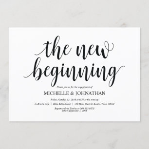 The new beginning, Engagement Party invites
