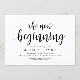 The new beginning, Engagement Party invites