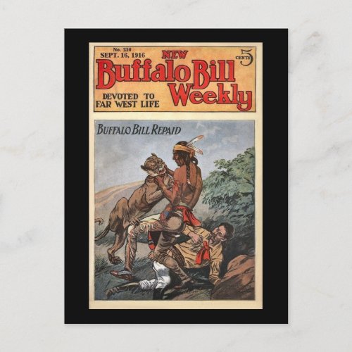 The New Buffalo Bill Weekly No 210 1916 Postcard