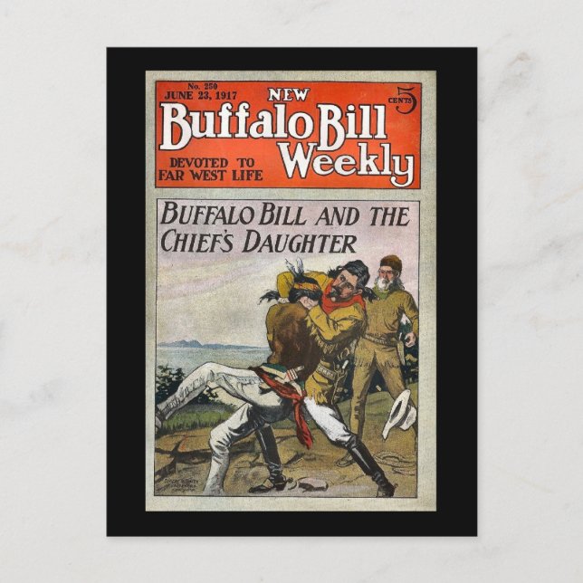 The New Buffalo Bill Weekly No. 250 1917 Postcard (Front)