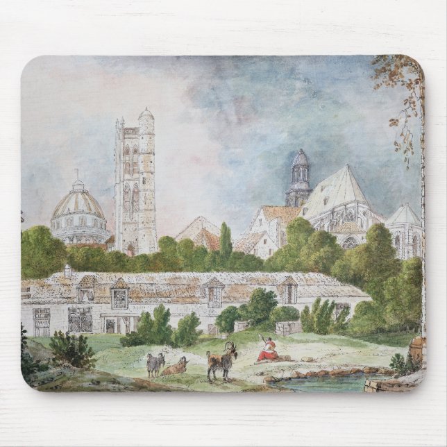 The New Church of Sainte-Genevieve Mouse Pad (Front)