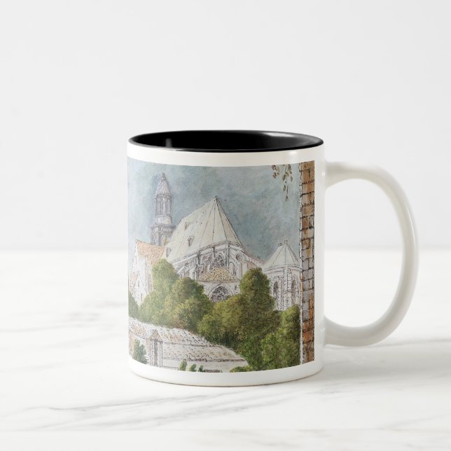 The New Church of Sainte-Genevieve Two-Tone Coffee Mug (Right)