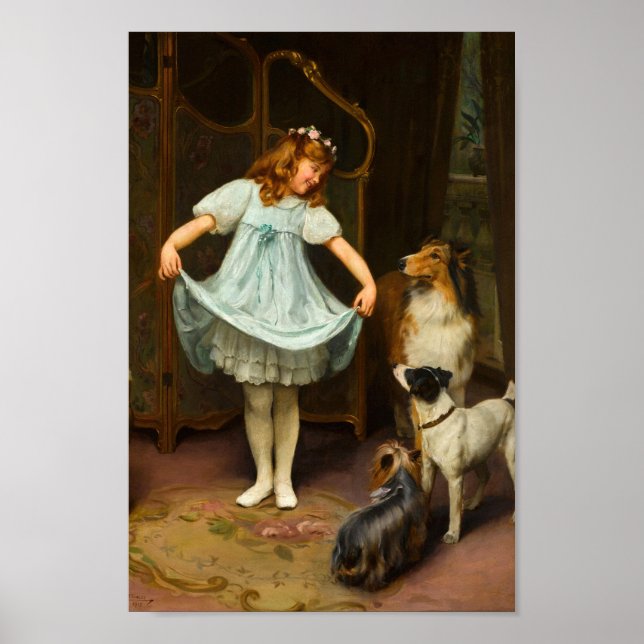 The New Dress | Arthur John Elsley Poster (Front)