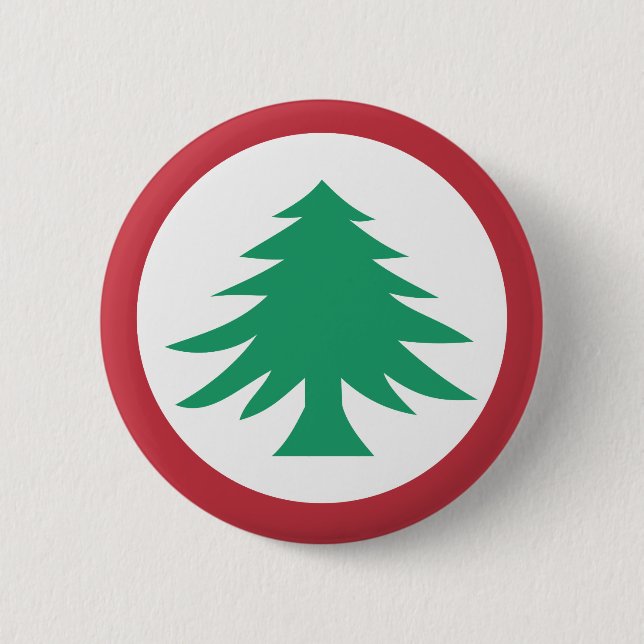 The New England Roundel Pinback Button (Front)