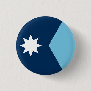 The new Flag of Minnesota State (2023 redesign) Button