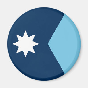 The new Flag of Minnesota State Magnet