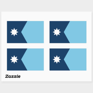 The new Flag of Minnesota State Rectangular Sticker