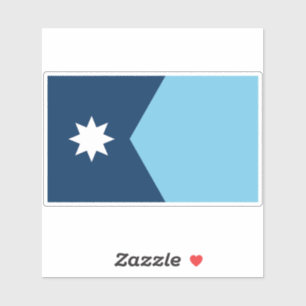 The new Flag of Minnesota State Sticker