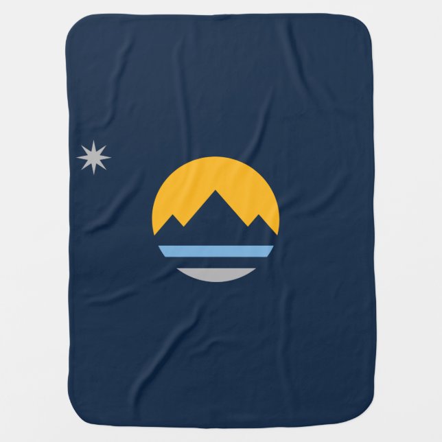 The New Flag of Reno, Nevada Baby Blanket (Front)