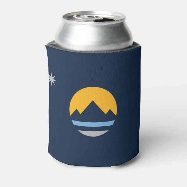 The New Flag of Reno, Nevada Can Cooler (Can Back)