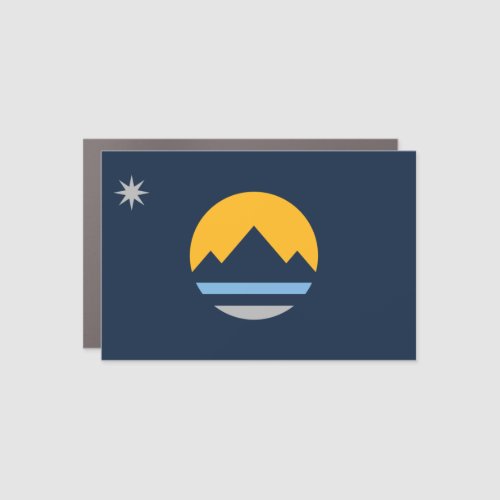 The New Flag of Reno Nevada Car Magnet
