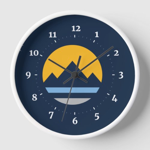 The New Flag of Reno Nevada Clock