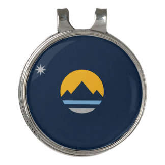 The New Flag of Reno, Nevada Golf Hat Clip